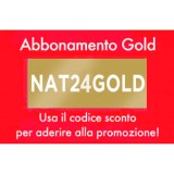 Abbonamento NAT24GOLD: € 92,00 - sconto 30% = € 64,40 (vedi istruzioni in rosso)